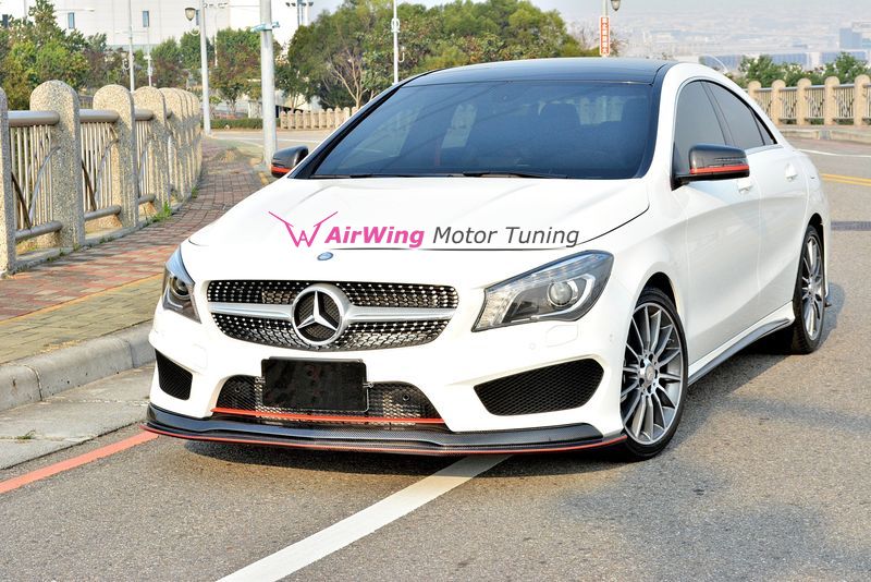 Benz W117 CLA45-CLA250 Future Design Carbon front lip 01